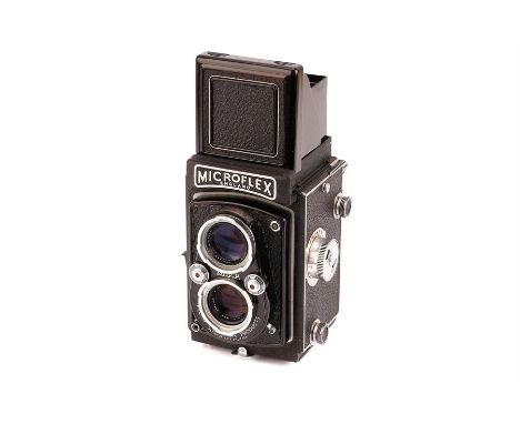 A MPP Microflex TLR Medium Format Camera,black, serial no. 14948, with Micronar f/3.5 77.5mm lens, serial no. 15016, body, G-