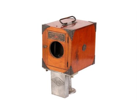 A Benson Sharp 'The Essanbee' Automatic Ferrotype Camera,1901, lacking lens, body, G-VG; Maker's plate to front 'The Essanbee