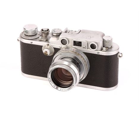 A Reid & Sigrist Reid III Type 1 Rangefinder Camera,chrome, serial no. P1010, with Taylor-Hobson Anastigmat f/2 2" lens, chro