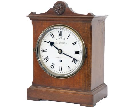 London &amp; North Western Railway 6inch Mahogany cased Fusee Bracket clock supplied to the LNWR. by John Walker of London ci