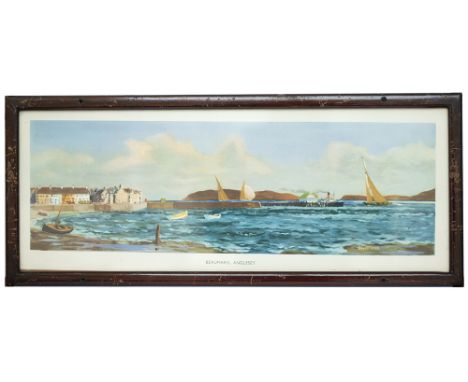 Carriage Print BEAUMARIS, ANGLESEY by David Cobb PRSMA from the London Midland B Series, issued in 1952. In excellent conditi