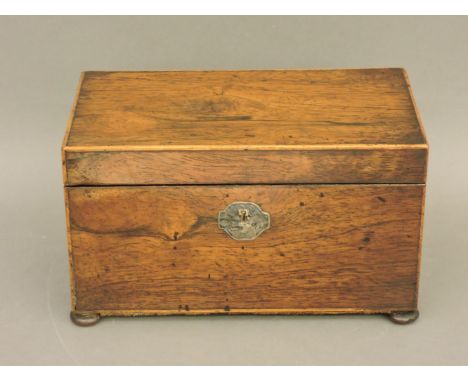 A Regency rosewood tea caddy