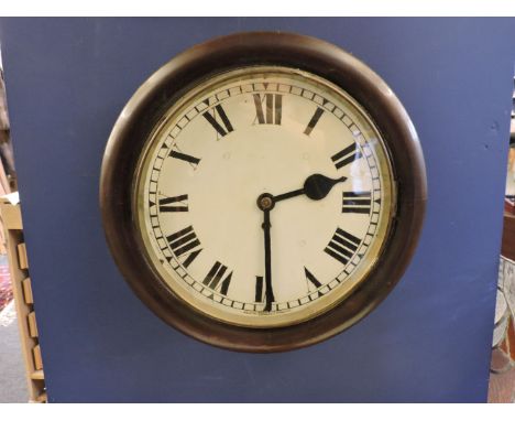 A Victorian dial wall clock, with fusee movement, by Tameside Clock Co, with pendulum