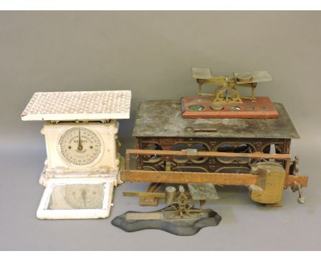 Four sets of Victorian and later scales, including an unusual paste set