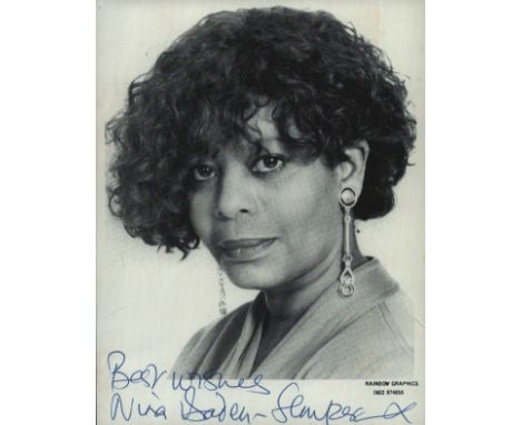 NINA BADEN-SEMPER Love Thy Neighbour Actress signed Photo. Good condition. All autographs come with a Certificate of Authenti
