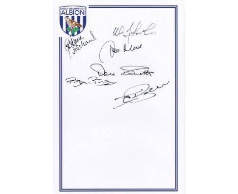 Autographed West Bromwich Albion 12 X 8 Crested Photo : A Superb Custom Made Crested 12 X 8 Photograph Depicting The West Bro