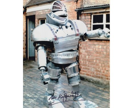 Doctor Who Killer Robot K1 colour 8x10 photo signed by actor Michael Kilgarriff. Good condition. All autographs come with a C