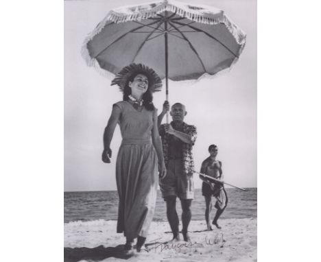 Francoise Gilot (Picasso) signed 10x8 inch photo by Francoise Gilot. From 1943 to 1953, Gilot was the longtime partner and ar