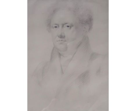 SIR DANIEL MACNEE R.S.A&nbsp;Portrait of a gentleman, pencil and chalk,56 x 41cm&nbsp; Condition Report:Available upon reques