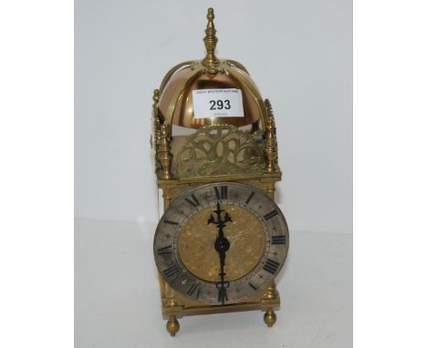 A Laing, Glasgow lantern clock with roman numerals Condition Report:Available upon request