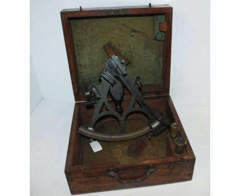 A Victorian brass sextant by W. Gerrard, Liverpool in original case Condition Report:Available upon request