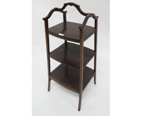 A Victorian mahogany three tier cake stand Condition Report:Available upon request