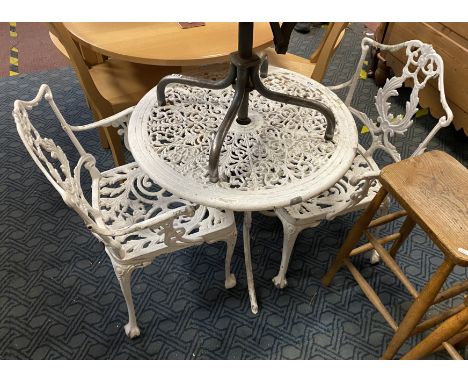GARDEN TABLE &amp; TWO CHAIRS
