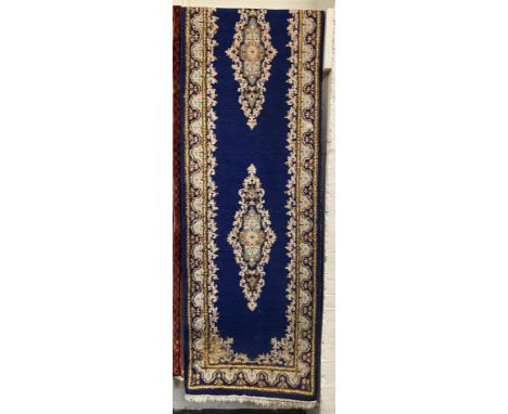 INDIAN HAND MADE BLUE RUNNER 4M X .75M