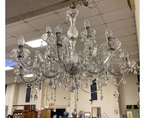 LARGE GLASS DROP CHANDELIER - 80 CMS (D)