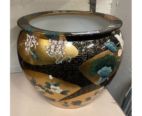 ORIENTAL PORCELAIN PLANTER - 31CM (H) APPROX