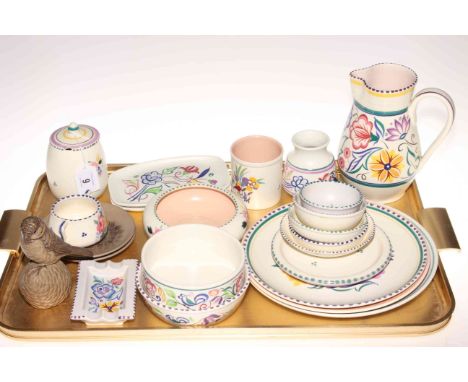 Collection of Poole pottery