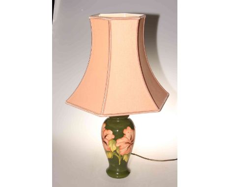 Moorcroft hibiscus table lamp