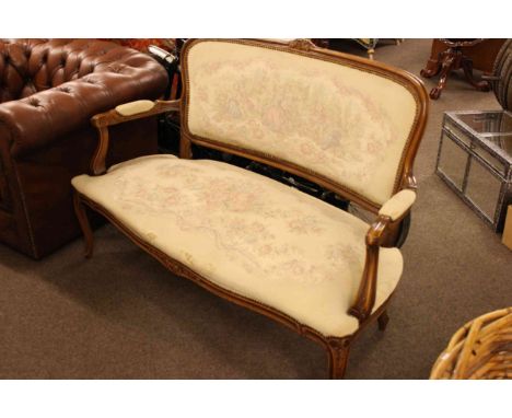 French canape in tapestry fabric