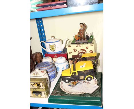 Collection of Ringtons including 'Beware of the Dog' and 'What a Drag' groups, caddy and ginger jars, etc and Paragon Jubilee