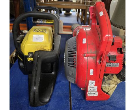 McCULLOCH ENGINE CHAIN SAW, EFCO ENGINE LEAF BLOWER