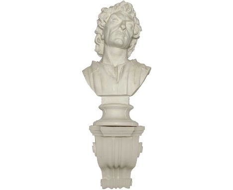 After Domenico Brucciani (1818-1880) 20th century plaster bust of a young man After a bust made for the V &amp; A Museum c.18