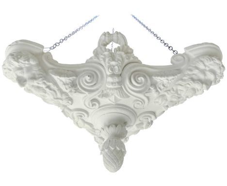 Peter Hone b.1941 A light fitting inspired by a Roman original.Width 43cm