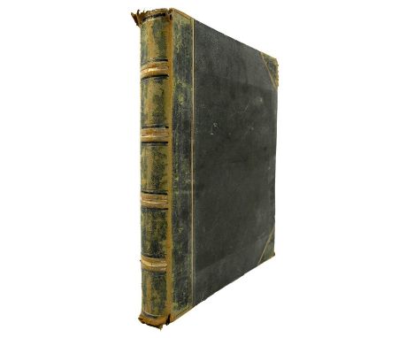 An album of Italian photographs, late 19th century Leather spine, hard bound album, gilt edge pages. Multiple images by notea