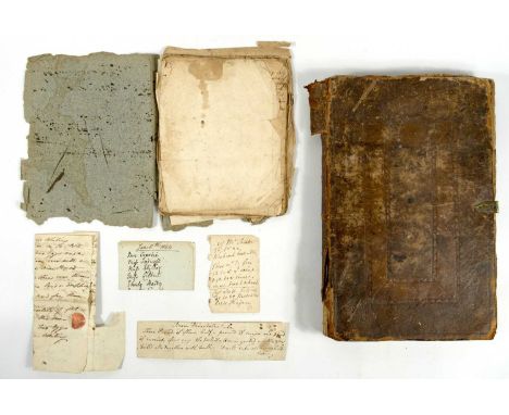 A mid 18th  century manuscript recipe book Inscribed Ann Sherman 1742 to the front. Numbered 31 pages, but multiple recipes: 
