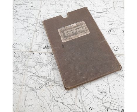 An extremely detailed folding survey map, of a small part of Yorkshire, 6ins to the mile, in own slip case, in 21 segments, 2