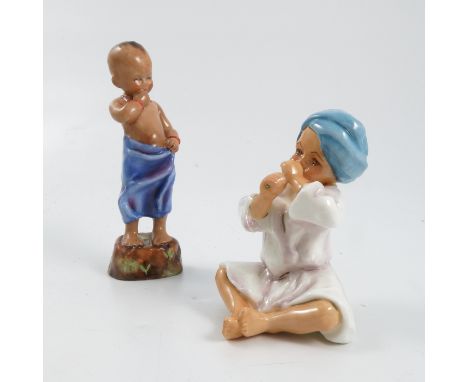 Two Royal Worcester figures, Indian and Burma, both modelled by F G Doughty, model numbers 3071 and 3068Condition Report:  In