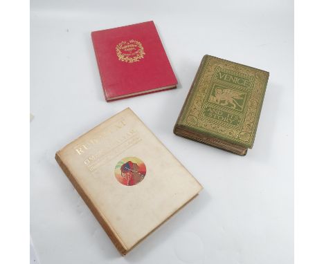 The Rubiyat of Omar Khayaam, illustrated by Ronald Balfour, published in 1920 by Constable &amp; Co Ltd, together with A Chri