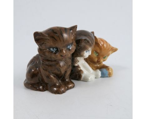 A Royal Worcester figure group of three kittens, by Doris Lindner, shape number 3141, dated 1932Condition Report:  OK - minut