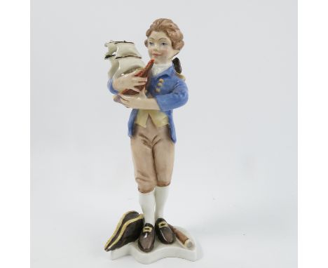 A Royal Worcester figure, Mayflower, modelled by Freda Doughty, shape 3656, dated 1962Condition Report:  Top sail restored