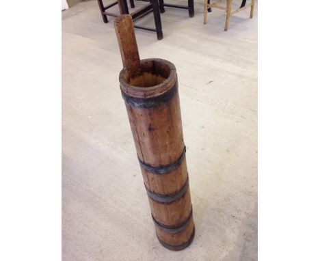 A tall antique stick stand. 92cm (3') tall.