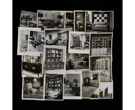 20 mid-century design or MCM silver gelatin prints and original vintage photographic reproductions from the archives of the S
