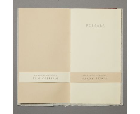 Sam Gilliam (American, 1933-2022) and Harry Lewis (American, 20th century). "Pulsars." 114 from an edition of 150. With an or
