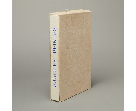 "Paroles Peintes I" Paris: Editions O. Lazar-Vernet, 1962. With the poems accompanied by prints. A poem by Aragon with a prin