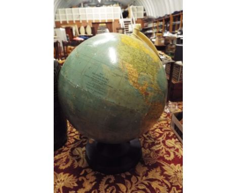 A mid-20thC 'Rath' Political globe with faux ivory supports