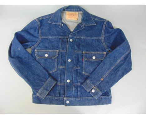 Levis Type Two denim jacket 507 XX size 38 with signs of very light wear, 1955-1962