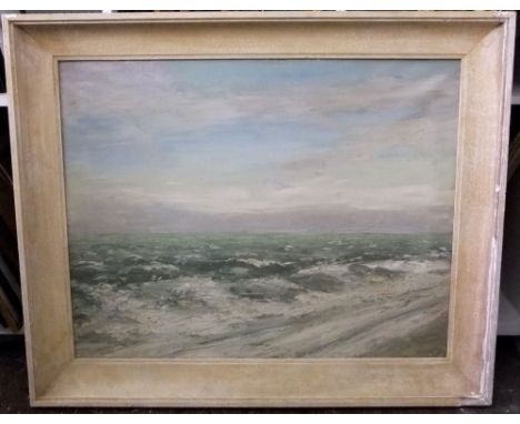 A Gilboy (mid 20th century) - Study of a seascape, oil on canvas, signed and dated 48, 54 x 69 cm, framed