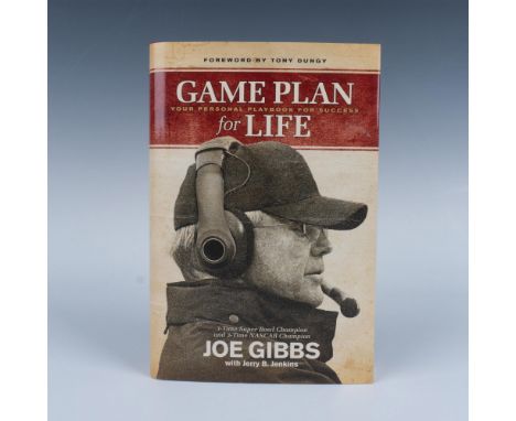 Autographed by Joe Gibbs, American former football coach for the NFL Washington Redskins from 1981 to 1992 then 2004 to 2007.