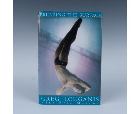 Autographed by Greg Louganis, an American Olympic diver who won gold medals in 1984 and 1988 Summer Olympics. Louganis has be