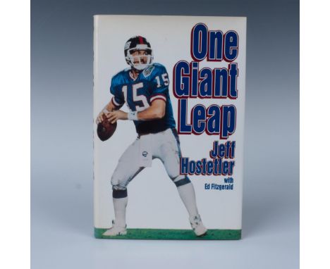 Autographed by Jeff Hostetler, American former professional football player. He was the quarterback in the NFL New York Giant