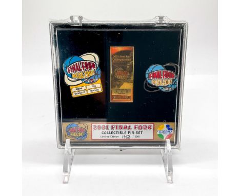 Three limited edition collectible pins for the Final Four April 2nd 2001 NCAA semifinal championship. Arizona vs. Duke and Mi