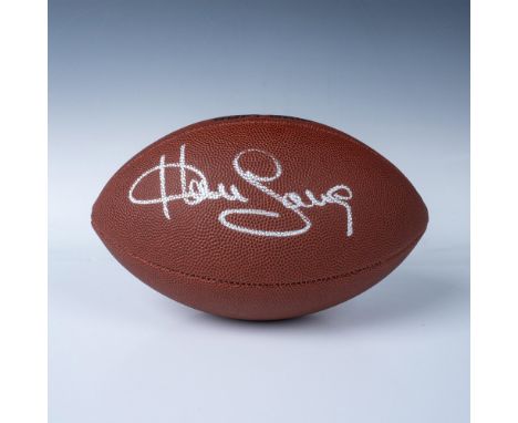 This is a full-sized NFL football made by Wilson and signed in silver by football legend Howie Long. Certificate of Authentic