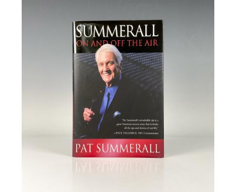 A hardcover autobiography book with original dustcover and 229 pages. Autographed by Pat Summerall, who was an American footb