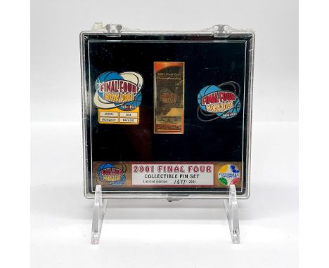 Three limited edition collectible pins for the Final Four April 2nd 2001 NCAA semifinal championship. Arizona vs. Duke and Mi
