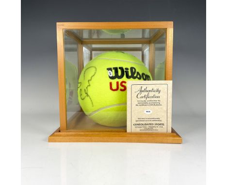 Giant Tennis Ball Autographed by renowned female players Venus and Serena Williams, Anna Kournikova, Jennifer Capriati, and M
