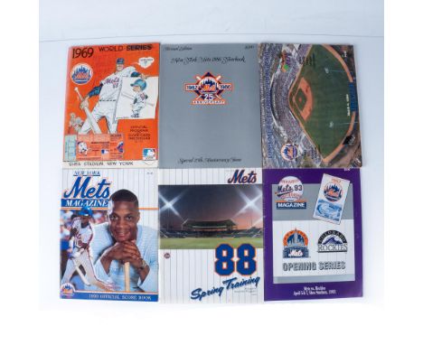 This baseball collection includes 1969 World Series Official Program and Scorecard with Shea Stadium game 5 ticket attached, 